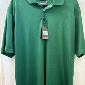 #Pebble Beach  Men’s Performance Shirt, Embroidered, Green Size XL